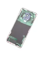Capac Spate Sticla Samsung Galaxy S9 Plus AMPlus (No Logo) (Coral Blue) - imagine 3