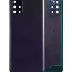Capac Sticla Spate Cu Lentila Camera Samsung Galaxy A71 (A715 / 2020) Service Pack (Black)