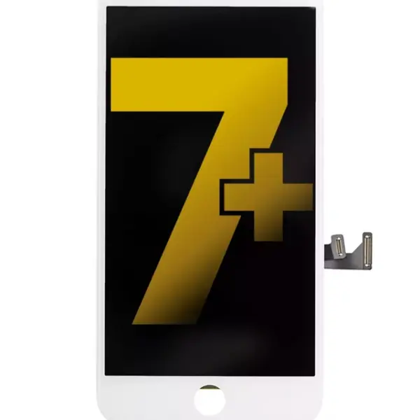 Display cu Placa Metalica iPhone 7 Plus (Refurbished: Toshiba) (White)