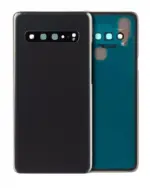 Capac Spate Sticla Samsung Galaxy S10 AMPlus (No Logo) (Prism Black)