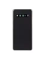 Capac Spate Sticla Samsung Galaxy S10 AMPlus (No Logo) (Prism Black) - imagine 2