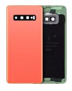 Capac Spate Sticla Samsung Galaxy S10 AMPlus (No Logo) (Flamingo Pink)