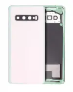 Capac Spate Sticla Samsung Galaxy S10 AMPlus (No Logo) (Prism White)