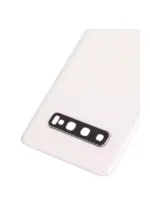 Capac Spate Sticla Samsung Galaxy S10 AMPlus (No Logo) (Prism White) - imagine 2