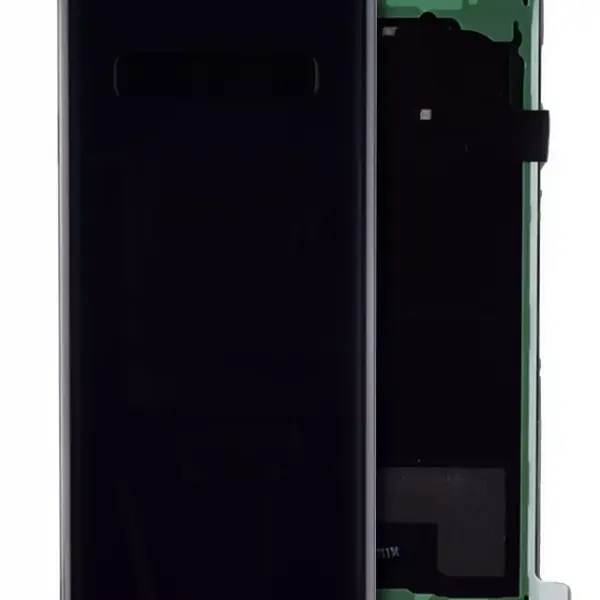 Capac Spate Sticla Cu Lentile Camera Samsung Galaxy S10 Service Pack(Prism Black)