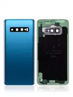 Capac Spate Sticla Samsung Galaxy S10 Service Pack Original (Prism Blue) - imagine 2