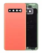 Capac Spate Sticla Samsung Galaxy S10 Service Pack Original (Flamingo Pink)