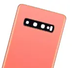 Capac Spate Sticla Samsung Galaxy S10 Service Pack Original (Flamingo Pink) - imagine 3