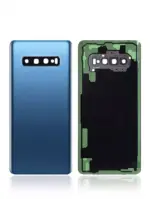 Capac Spate Sticla Samsung Galaxy S10 Plus AMPlus (No Logo) (Prism Blue) - imagine 2