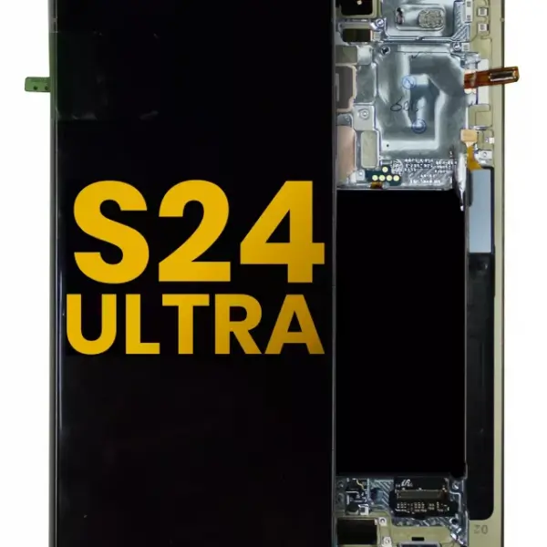 Display cu Rama Samsung Galaxy S24 Ultra (Assembled) (Titanium Yellow)