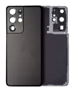 Capac Spate Sticla Samsung Galaxy S21 Ultra Service Pack Original (Phantom Black)