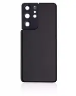 Capac Spate Sticla Samsung Galaxy S21 Ultra Service Pack Original (Phantom Black) - imagine 3