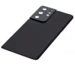 Capac Spate Sticla Samsung Galaxy S21 Ultra Service Pack Original (Phantom Black) - imagine 5