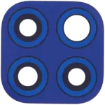 Lentila Camera Spate Telefon Motorola Moto G Power (XT2117 / 2021) Original (Glowing Blue)