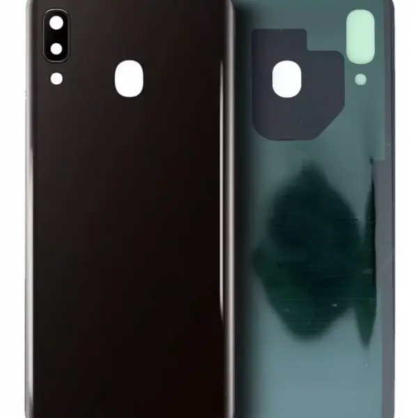 Capac Spate Sticla Samsung Galaxy A20 Service Pack Original (Black)