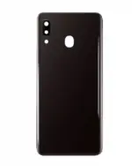Capac Spate Sticla Samsung Galaxy A20 Service Pack Original (Black) - imagine 2