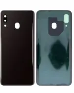 Capac Spate Sticla Samsung Galaxy A20 Service Pack Original (Black) - imagine 3
