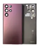 Capac Spate Sticla Samsung Galaxy S22 Ultra 5G Service Pack (Burgundy)
