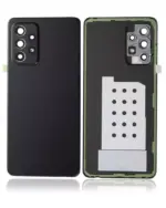 Capac Sticla Spate Cu Lentila Camera Samsung Galaxy A52 5G (A526 / 2021) Service Pack (Awesome Black) - imagine 4