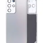 Capac Spate Sticla Samsung Galaxy S21 Ultra Service Pack Original (Phantom Silver)