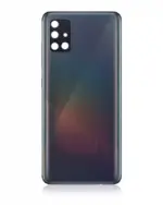 Capac Spate Sticla Samsung Galaxy A51 5G Service Pack Original (Prism Cube Black) - imagine 2