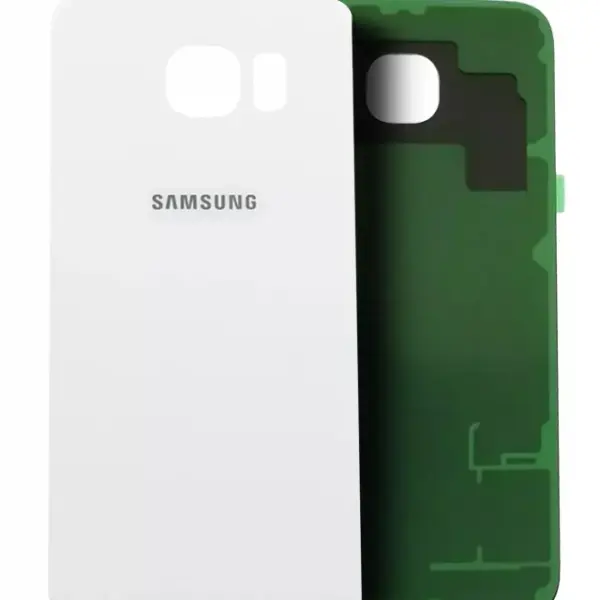 Capac Spate Sticla Samsung Galaxy S6 Refurbished (AT&T Logo) (White Pearl)