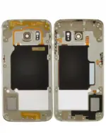 Carcasa Mijloc Samsung Galaxy S6 Edge Service Pack Original (Gold Platinum) - imagine 4