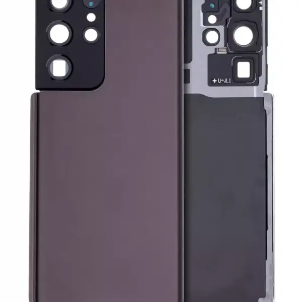 Capac Spate Sticla Samsung Galaxy S21 Ultra Service Pack Original (Phantom Brown)