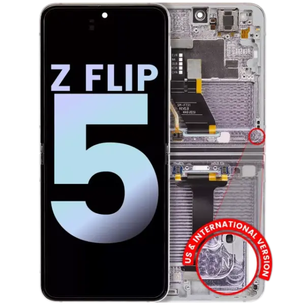 Display Samsung Galaxy Z Flip 5 5G Oled Service Pack (Lavander) (Inner)