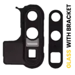 Lentila camera spate Huawei P30 Pro cu bracket fixare (Black)