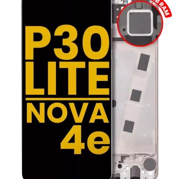 Display telefon Huawei P30 Lite / Nova 4e Refurbished (Pearl White) (Fara Rama)
