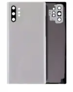 Capac Spate Sticla Samsung Galaxy Note 10 Plus Service Pack Original (Aura White) - imagine 7
