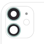 Lentila Camera Spate Cu Suport Si Rama iPhone 11 ( 2 Piece) Premium (Green)