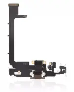 Cablu Flex Port Incarcare Cu Placa iPhone 11 Pro Max Premium (Gold) - imagine 3