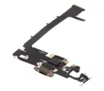 Cablu Flex Port Incarcare Cu Placa iPhone 11 Pro Max Premium (Gold) - imagine 4