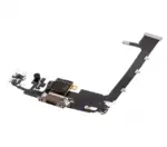 Cablu Flex Port Incarcare Cu Placa iPhone 11 Pro Max Premium (Gold) - imagine 5