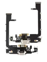 Cablu Flex Port Incarcare Cu Placa iPhone 11 Pro Max AMPlus (Silver) - imagine 2