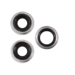 Lentila Camera Spate Cu Suport Si Rama iPhone 11 Pro / Pro Max (3 Piece Set) Premium (White) - imagine 2