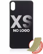 Capac Spate Sticla iPhone XS (No Logo) (Space Gray)