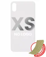 Capac Spate Sticla iPhone XS (No Logo) (Silver)