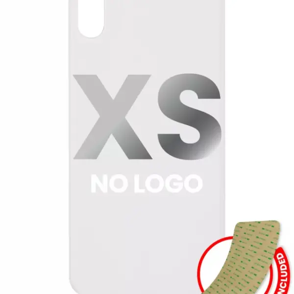 Capac Spate Sticla iPhone XS (No Logo) (Silver)