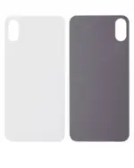 Capac Spate Sticla iPhone XS (No Logo) (Silver) - imagine 2