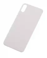 Capac Spate Sticla iPhone XS (No Logo) (Silver) - imagine 5