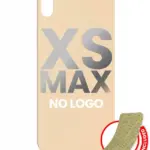 Capac Spate Sticla iPhone XS Max (No Logo) (Gold)
