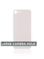 Capac Spate Sticla iPhone 8 / SE (No Logo) (Gold) - imagine 3