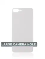 Capac Spate Sticla iPhone 8 Plus (No Logo) (Silver) - imagine 5