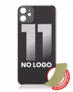 Capac Spate Sticla iPhone 11 (No Logo) (Black)