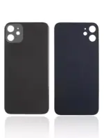 Capac Spate Sticla iPhone 11 (No Logo) (Black) - imagine 2