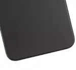 Capac Spate Sticla iPhone 11 (No Logo) (Black) - imagine 3