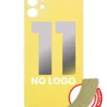 Capac Spate Sticla iPhone 11 (No Logo) (Yellow)